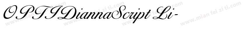 OPTIDiannaScript Li字体转换